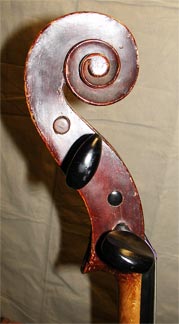 Carved Cello - scroll